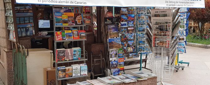 Ein Kiosk in Puerto de la Cruz
